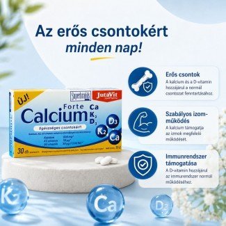 JutaVit Calcium Forte Ca/K2/D3 filmtabletta 30db