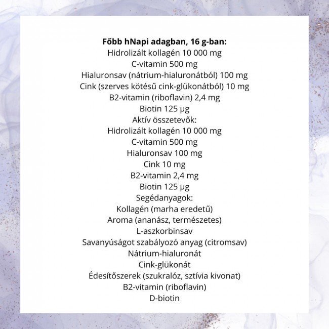 Jutavit collagén+hialuron ananász 400g Jutavit collagén+hialuron ananász 400g