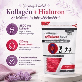 Jutavit Collagen + Hialuron ízület eper-málna 400g