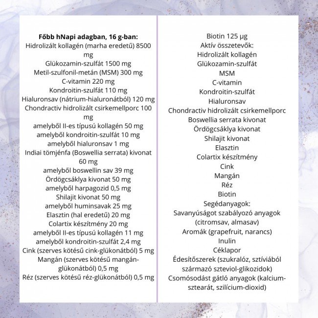 Jutavit Collagen + Hialuron ízület narancs-grapefruit 400g Jutavit Collagen + Hialuron ízület narancs-grapefruit 400g