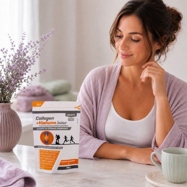 Jutavit Collagen + Hialuron ízület narancs-grapefruit 400g Jutavit Collagen + Hialuron ízület narancs-grapefruit 400g