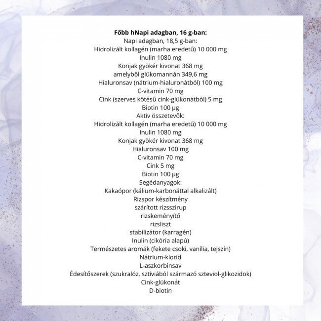 Jutavit collagen+hialuron komplex csokoládés kollagén por 407g Jutavit collagen+hialuron komplex csokoládés kollagén por 407g