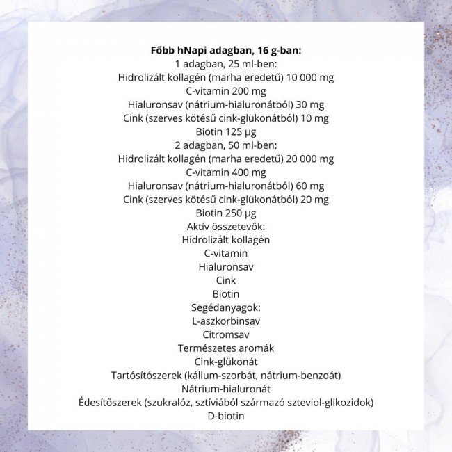 Jutavit collagén + hialuron mátrix áfonya-meggy 500ml Jutavit collagén + hialuron mátrix áfonya-meggy 500ml