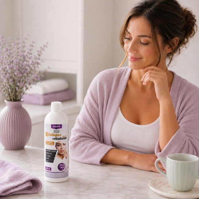 Jutavit collagén + hialuron mátrix áfonya-meggy 500ml Jutavit collagén + hialuron mátrix áfonya-meggy 500ml