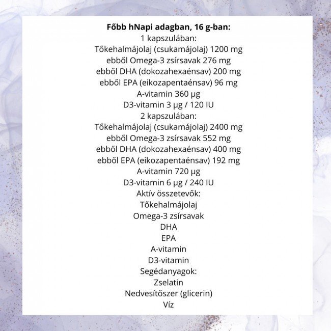 Jutavit csukamáj olaj kapszula 100db Jutavit csukamáj olaj kapszula 100db