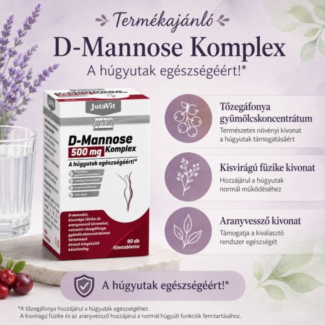 Jutavit d-mannose komplex tabletta 90db Jutavit d-mannose komplex tabletta 90db
