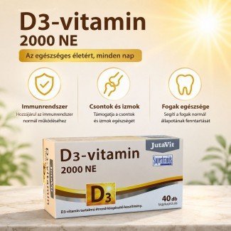 Jutavit d3-vitamin 2000ne lágykapszula 40db