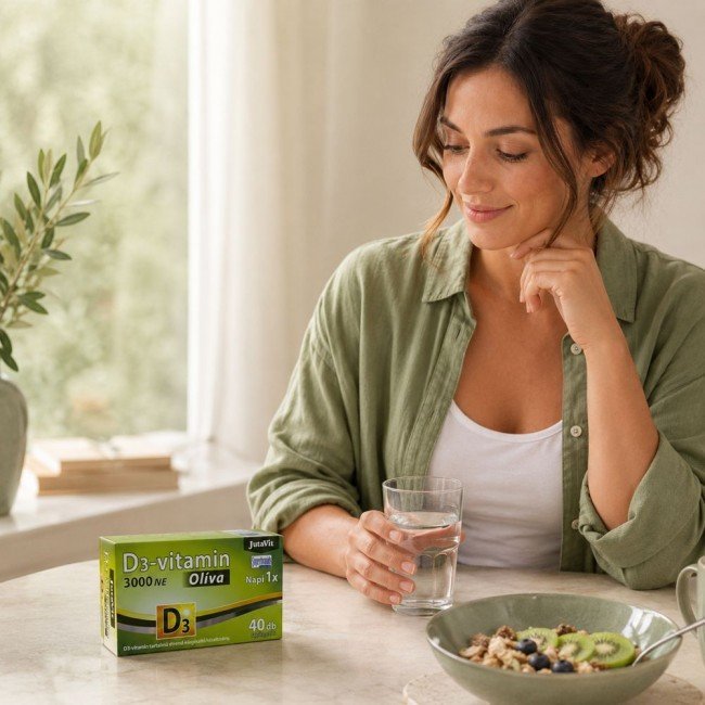 Jutavit d3-vitamin 3000 NE olíva 40db Jutavit d3-vitamin 3000 NE olíva 40db