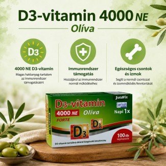 Jutavit d3-vitamin 4000 ne olíva kapszula 100db