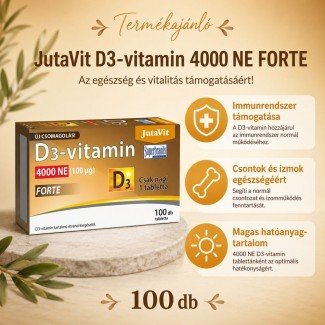 Jutavit d3-vitamin forte 4000 ne tabletta 100db