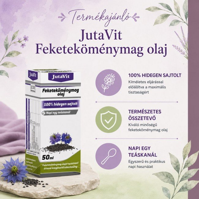 Jutavit feketeköménymag olaj 50ml Jutavit feketeköménymag olaj 50ml