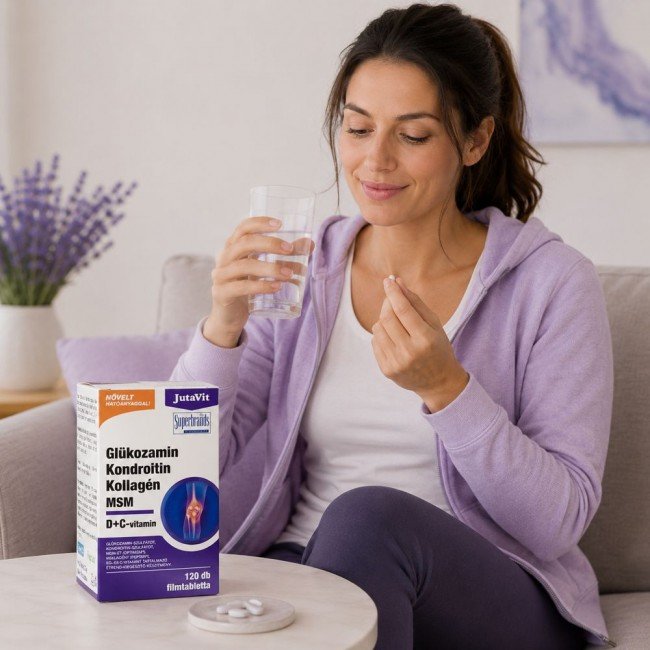 Jutavit glükozamin+kondroitin+kollagén+msm tabletta 120db Jutavit glükozamin+kondroitin+kollagén+msm tabletta 120db