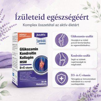 Jutavit glükozamin kondroitin kollagén msm filmtabletta 60db