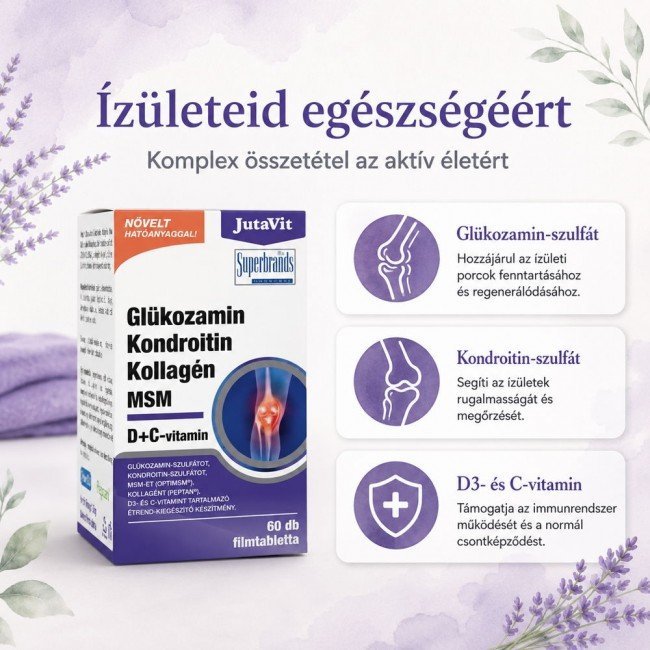Jutavit glükozamin kondroitin kollagén msm filmtabletta 60db Jutavit glükozamin kondroitin kollagén msm filmtabletta 60db