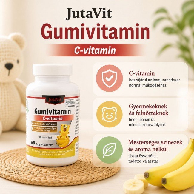 Jutavit gumivitamin c-vitamin 60db Jutavit gumivitamin c-vitamin 60db