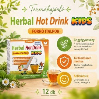 Jutavit herbal hot drink kids 12db