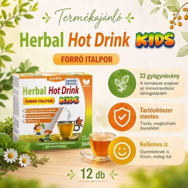 Jutavit herbal hot drink kids 12db Jutavit herbal hot drink kids 12db