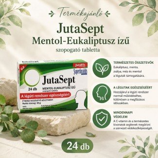 Jutavit jutasept szopogató tabletta menthol-eukaliptusz 24db