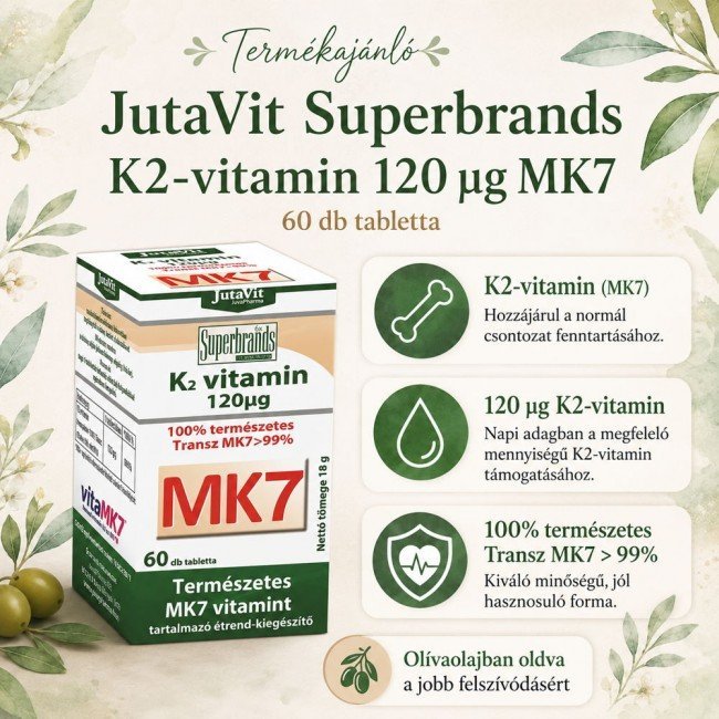 Jutavit k2-vitamin tabletta 60db Jutavit k2-vitamin tabletta 60db