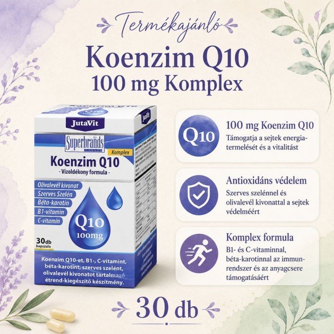 Jutavit koenzim q10 100 mg vízoldható 30db