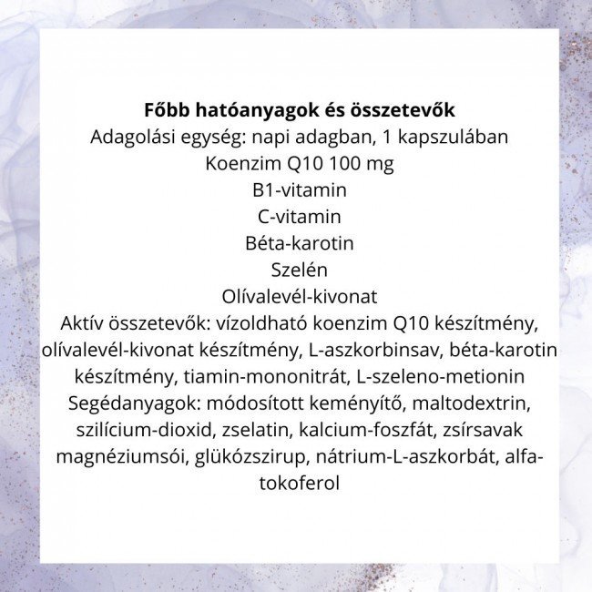 Jutavit koenzim q10 100 mg vízoldható 30db