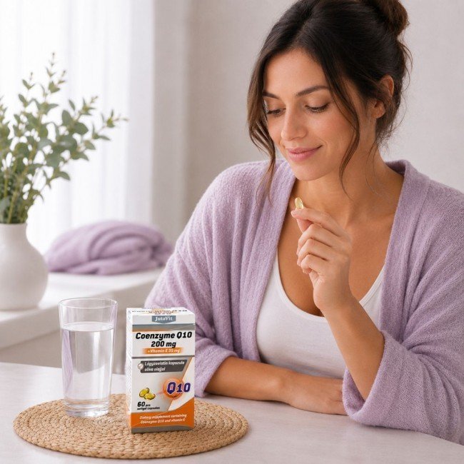 Jutavit Coenzyme Q10 200 mg + Vitamin E kapszula 60db Jutavit Coenzyme Q10 200 mg + Vitamin E kapszula 60db