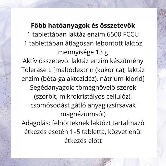 Jutavit laktáz enzim 6500 fccu forte tabletta 60db