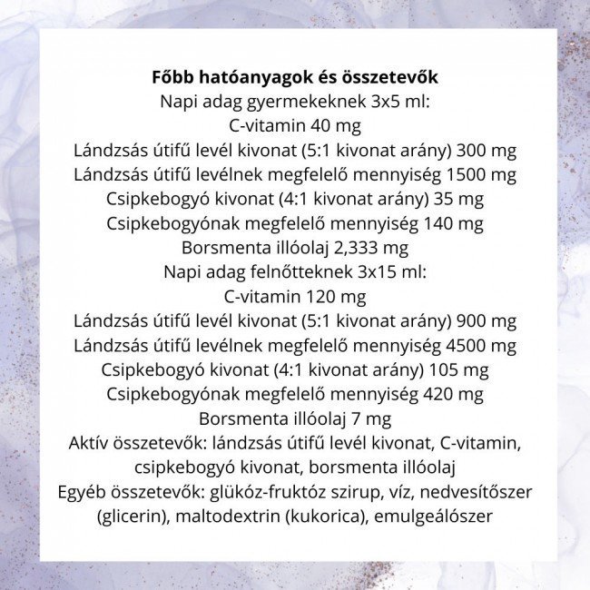 Jutavit lándzsás útifű szirup 300ml Jutavit lándzsás útifű szirup 300ml