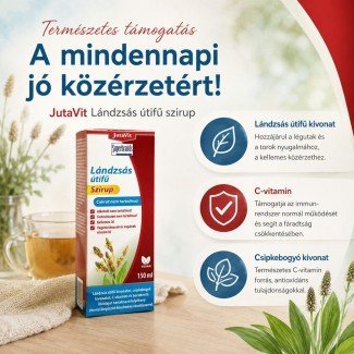Jutavit lándzsás útifű szirup cukormentes 150ml