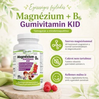 JutaVit Magnézium + B6 Gumivitamin KID gumivitamin - 60db