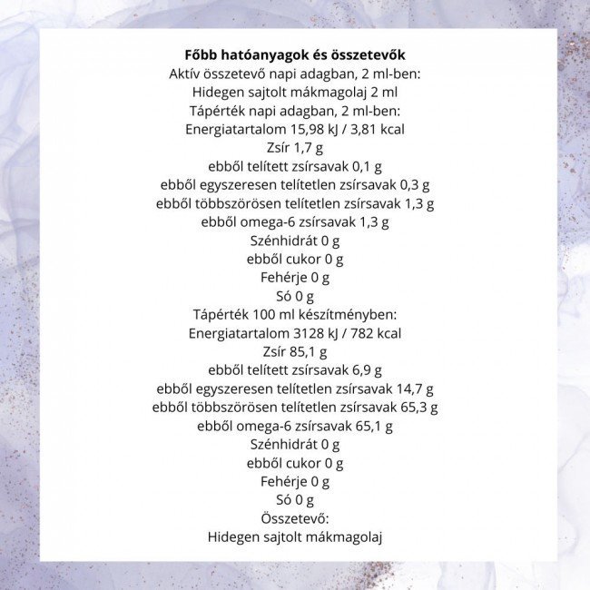 Jutavit Mákmagolaj 50ml Jutavit Mákmagolaj 50ml