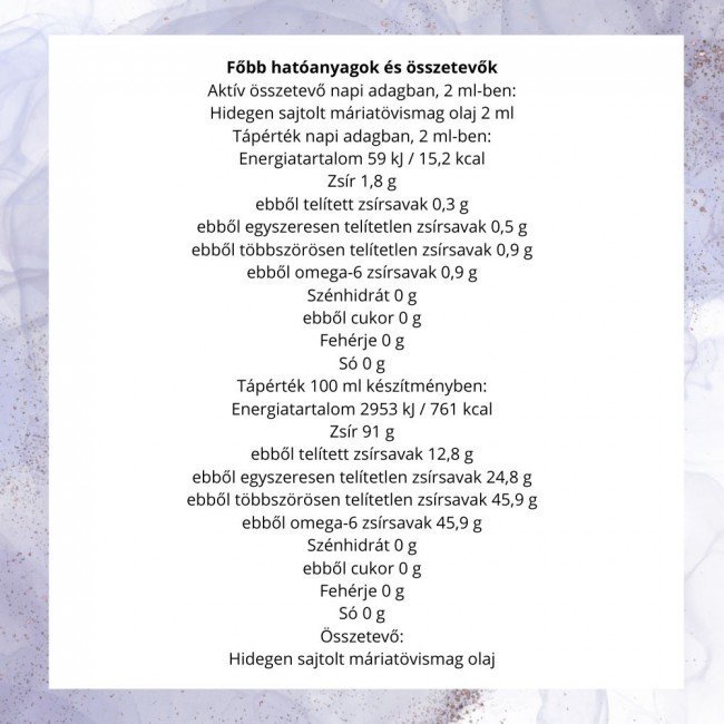 Jutavit Máriatövismag olaj 50ml Jutavit Máriatövismag olaj 50ml