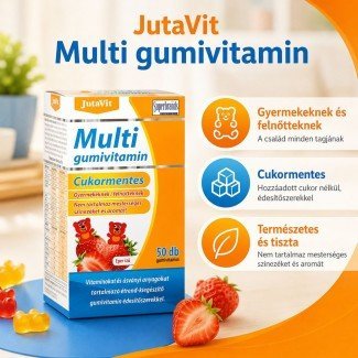 Jutavit multivitamin gumicukor cukormentes 50db