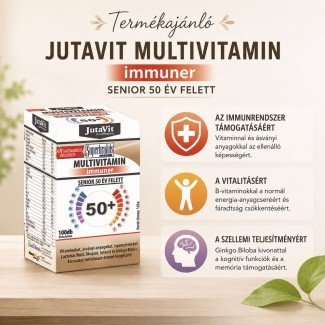 JutaVit Multivitamin felnőtteknek immuner 50+ 100db
