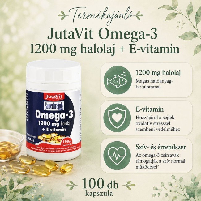 Jutavit omega-3+e vitamin kapszula 100db Jutavit omega-3+e vitamin kapszula 100db