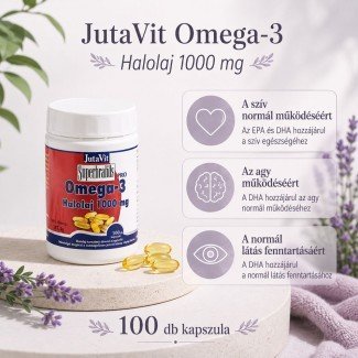 Jutavit omega-3 halolaj kapszula 100db