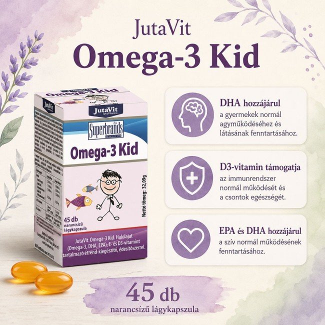 Jutavit omega-3 kid rágókapszula 45db Jutavit omega-3 kid rágókapszula 45db