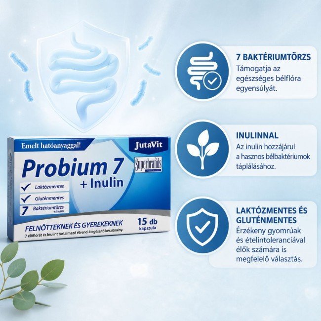 Jutavit probium 7+inulin kapszula 15db Jutavit probium 7+inulin kapszula 15db