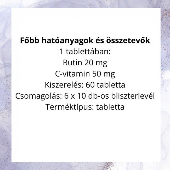 Jutavit rutin+C-Vitamin tabletta 60db Jutavit rutin+C-Vitamin tabletta 60db