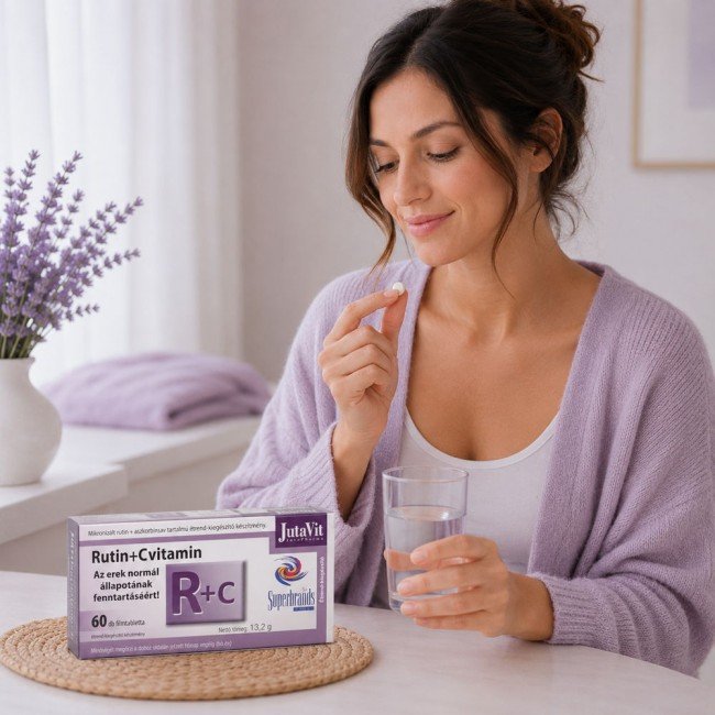 Jutavit rutin+C-Vitamin tabletta 60db Jutavit rutin+C-Vitamin tabletta 60db