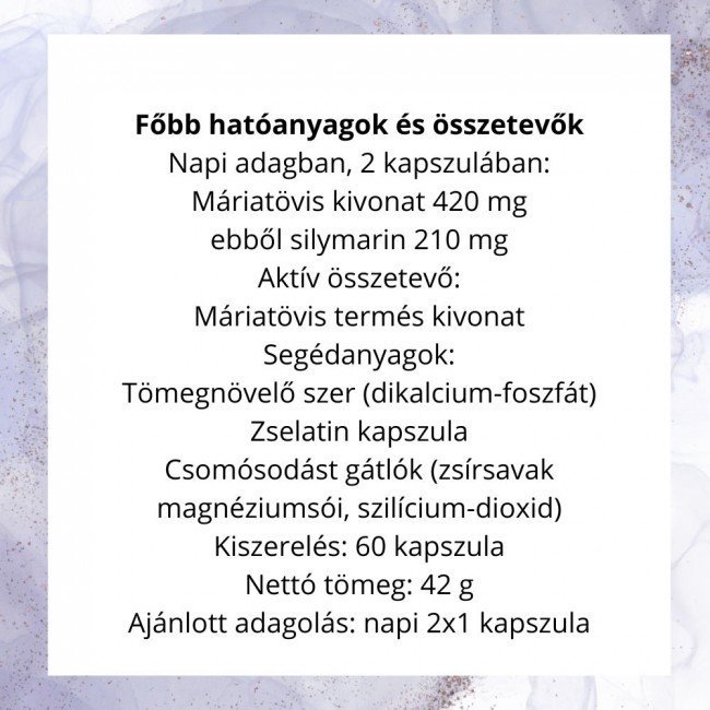 Jutavit silymarin 210 máj kapszula 60db