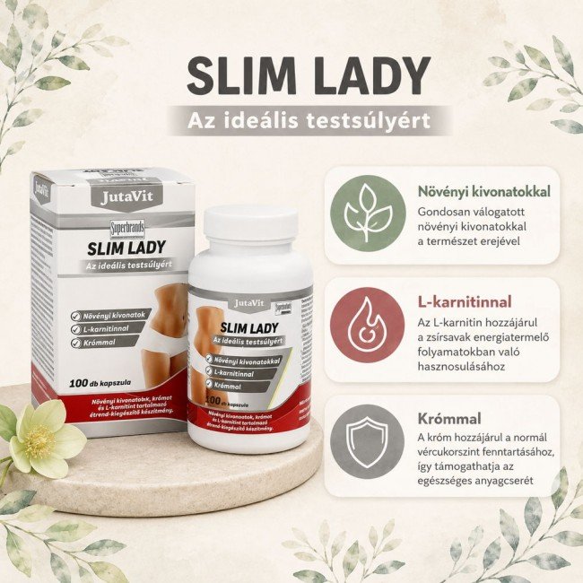 Jutavit slim lady fat burner kapszula 100db Jutavit slim lady fat burner kapszula 100db