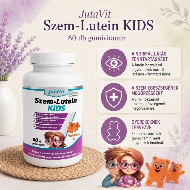 JutaVit Szem-Lutein Kids narancs ízű gumivitamin 60db