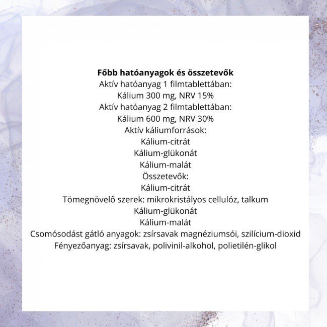 Jutavit szerves kálium komplex tabletta 60db