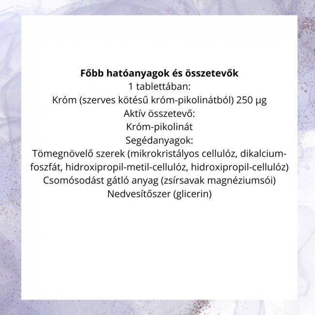 Jutavit szerves króm tabletta 100db Jutavit szerves króm tabletta 100db