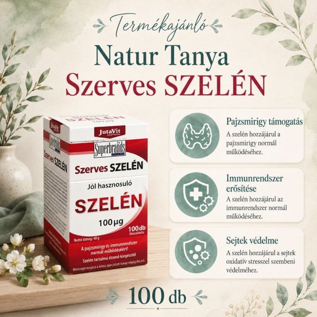 Jutavit szerves szelén tabletta 100db