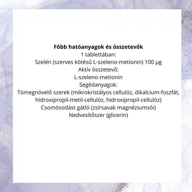 Jutavit szerves szelén tabletta 100db