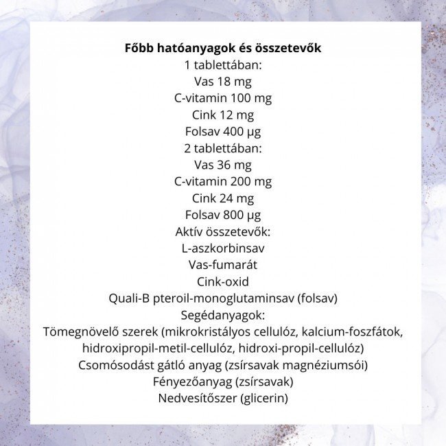 Jutavit szerves vas komplex forte 18 mg 100db