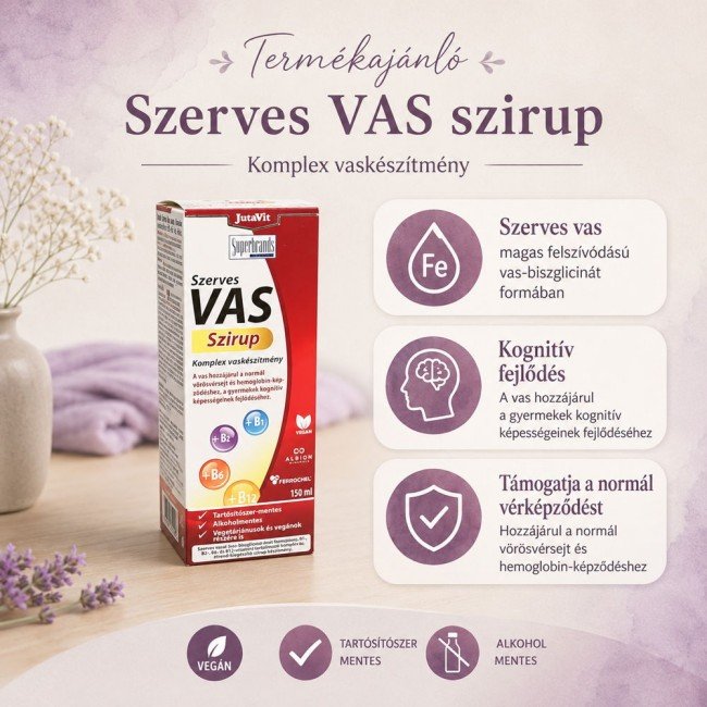 Jutavit szerves vas szirup 150ml