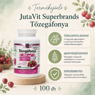 Jutavit tőzegáfonya+aranyvessző kivonat tabletta 100db